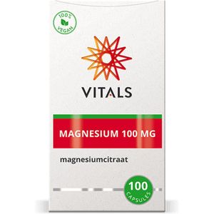 Vitals - Magnesium 100mg - 2 x 100 Capsules - Voordeelverpakking