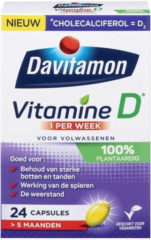 Davitamon - Vitamine D Vegan - Voordeelverpakking - 4 x 24 Capsules