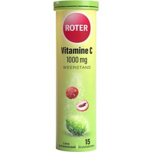 Roter - Vitamine C 1000 mg - Bruistabletten - Lime-Lychee - 2 x 15 stuks - Voordeelverpakking