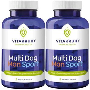 Vitakruid - Man Sport Multi Dag - 90 Tabletten - Voedingssupplement