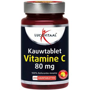 Lucovitaal - Vitamine C - Kauwtablet - Citroen - 200 Tabletten - 80 mg
