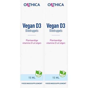 Orthica - Vegan D3 - Voordeelverpakking - 2 x 15 ml - Oliedruppels