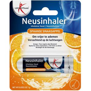 Lucovitaal - Neusinhaler Vrijer Ademen - Spaanse Sinaasappel - 1 gr