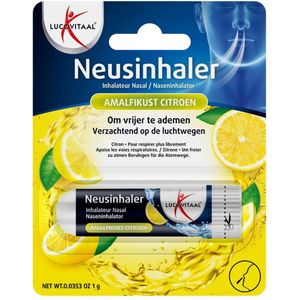 Lucovitaal - Neusinhaler Vrijer Ademen - Amalfikust Citroen - 2 x 1 gr - Voordeelverpakking