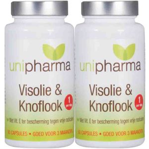 Unipharma - Visolie & Knoflook - 90 Capsules - Met Vitamine E