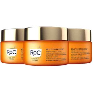 RoC - Multi Correxion Revive + Glow - Anti-Aging Crème - 50 ml - 3x