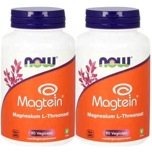 2x NOW Magtein Magnesium L-Threonaat 90 capsules