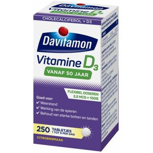 Davitamon - Vitamine D3 - 250 Tabletten - Voor 50 Jaar en Ouder