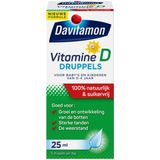 Davitamon - Vitamine D - Druppels - 100% Natuurlijk - 25 ml - Suikervrij