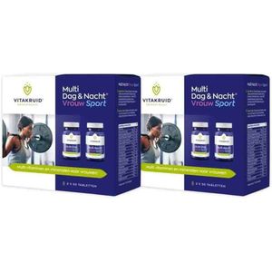 Vitakruid - Vrouw Sport Multi Dag Nacht - 60 Tabletten - Multivitaminen