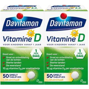 Davitamon - Vitamine D Kind - 2 x 50 Smelttabletten - Voordeelverpakking