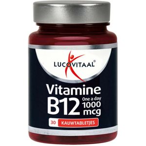Lucovitaal - Vitamine B12 - Kauwtabletten - 6x 1000mcg - Kersensmaak