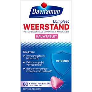 Davitamon - Compleet Weerstand - Kauwtabletten - Bosvruchten - 60 Stuks