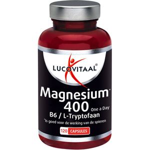 Lucovitaal - Magnesium 400 - 120 Capsules - Met L-Tryptofaan