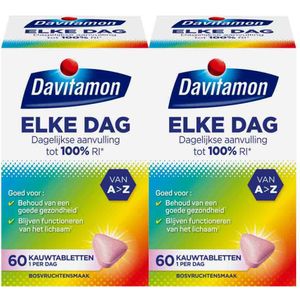 Davitamon Elke Dag - Kauwtabletten - 60 Stuks - Complete Multivitamine