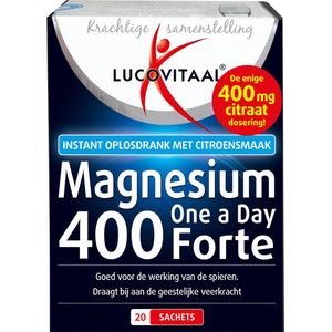 Lucovitaal - Magnesium Citraat 400 Forte - 20 Sachets - Multivitaminen