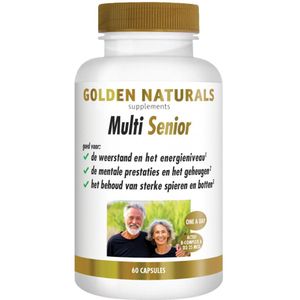 Golden Naturals - Multi Senior - Multivitaminen - 60 Vegacapsules