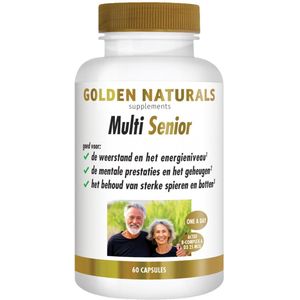 Golden Naturals - Multi Senior - Multivitaminen - 60 Vegacapsules