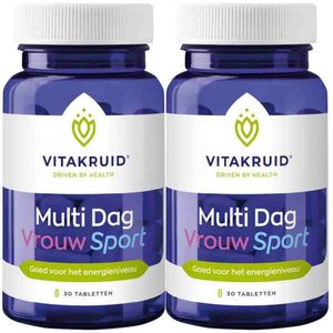 Vitakruid - Vrouw Sport Multi Dag - Voedingssupplement - 30 Tabletten
