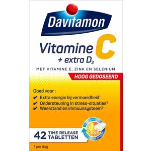 Davitamon - Vitamine C Hoog Gedoseerd + Extra D3 - 42 Tabletten