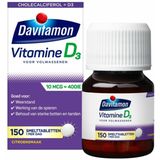 Davitamon - Vitamine D - 10 MCG - 150 Smelttabletten - Citroensmaak