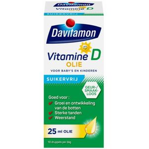 Davitamon - Vitamine D Olie - 3x 25 ml - Voor Baby's en Kinderen in de Groei