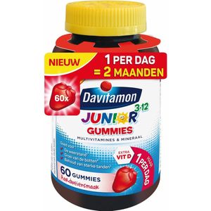 Davitamon - Junior Gummies - Multivitaminen - Aardbei - 60 Gummies