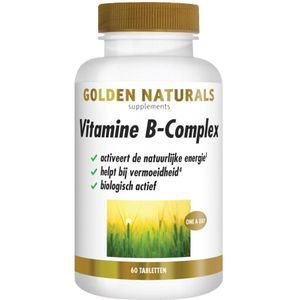 Golden Naturals - Vitamine B-complex Vegan - 60 Tabletten