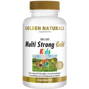 2x Golden Naturals Multi Strong Gold Kids 60 kauwtabletten
