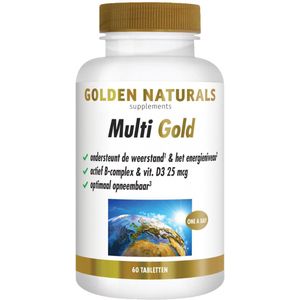 Golden Naturals - Multi Gold - Multivitaminen - 60 Tabletten