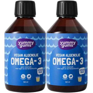Yummygums - Omega-3 Algenolie - Vloeibaar - 250 ml - Suikervrij en Vegan