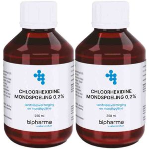 Bipharma - Chloorhexidine Mondspoeling - 0,2% - 500 ml - 2x
