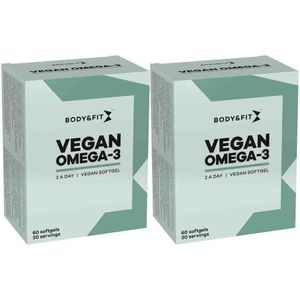 Body & Fit - Vegan Omega-3 - Softgels - 60 stuks - 550 mg Omega 3 per portie