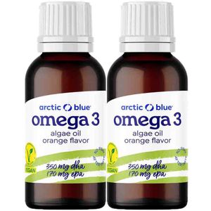 Arctic Blue - Omega-3 Algenolie - Sinaasappelsmaak - 30 ml - DHA & EPA