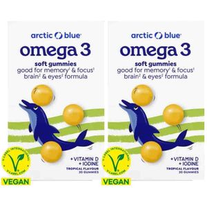Arctic Blue - Omega-3 Vitamine D & Iodine - Tropical - 30 Gummies