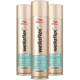 Wella - Flex Haarspray - 3 x 250 ml - Invisible Hold Extra Strong - Voordeelverpakking