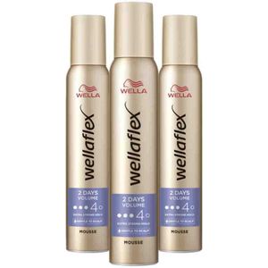 Wella - Flex 2 Days Volume Mousse - 200 ml - Haarmousse - Extra Sterke Hold