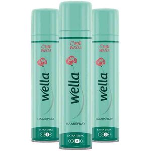 Wella - Extra Strong Hold - Haarspray - 3 x 75 ml - Voordeelverpakking