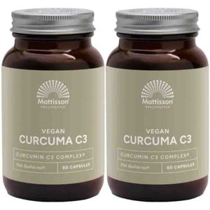 Mattisson - Curcuma C3 - Vegacapsules - 60 Stuks - Met BioPerine®