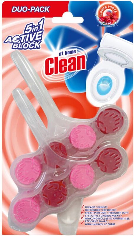 At Home - Toiletblok Flower - 2 Stuks - 45 Gram - Bloemengeur