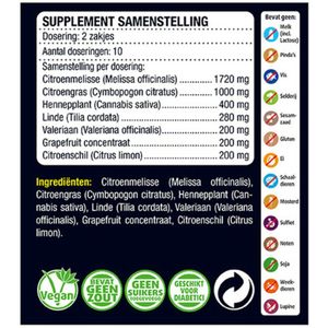 Lucovitaal - Hennep CBD Thee - 20 Stuks - Met Valeriaan - Zachte Citroensmaak