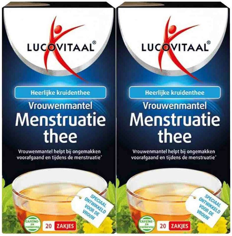 Lucovitaal - Vrouwenmantel Menstruatie Thee - Vegan - 20 Stuks