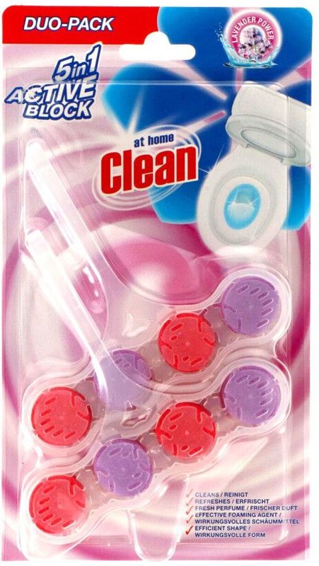 At Home - Toiletblok - Lavendel - 2 Stuks - 4x Reinigingsmiddelen