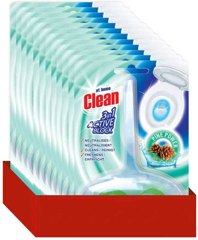 At Home - Toiletblok - Dennenboom - 12x - 3-in-1 - Tot 500 Spoelbeurten