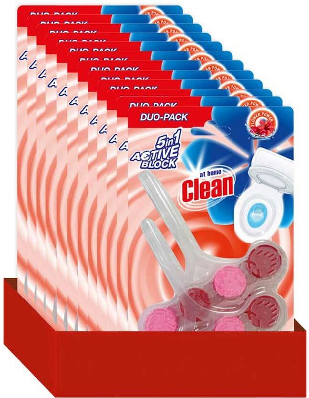 At Home - Toiletblok Flower - 2 Stuks - 90 gram - Bloemengeur