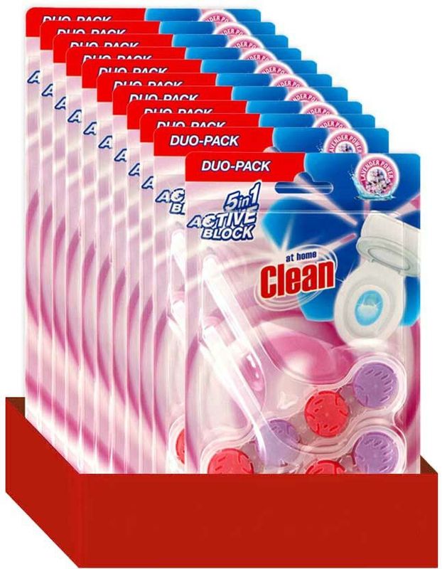 At Home - Toiletblok - Lavendel - 2 Stuks - 2 x 45 gr