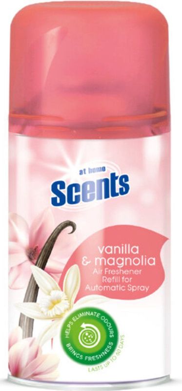 At Home Automatische Spray Navulling Vanille en Magnolia - 3 x 250 ml - Voordeelverpakking