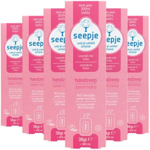 Seepje - Handzeep Navulling - Lavendel met Tonka - 6x 38 gr