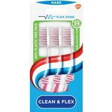 Aquafresh - Clean&Flex Hard - Tandenborstel - 3 Stuks