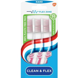 Aquafresh - Clean&Flex Hard - Tandenborstel - 3 Stuks